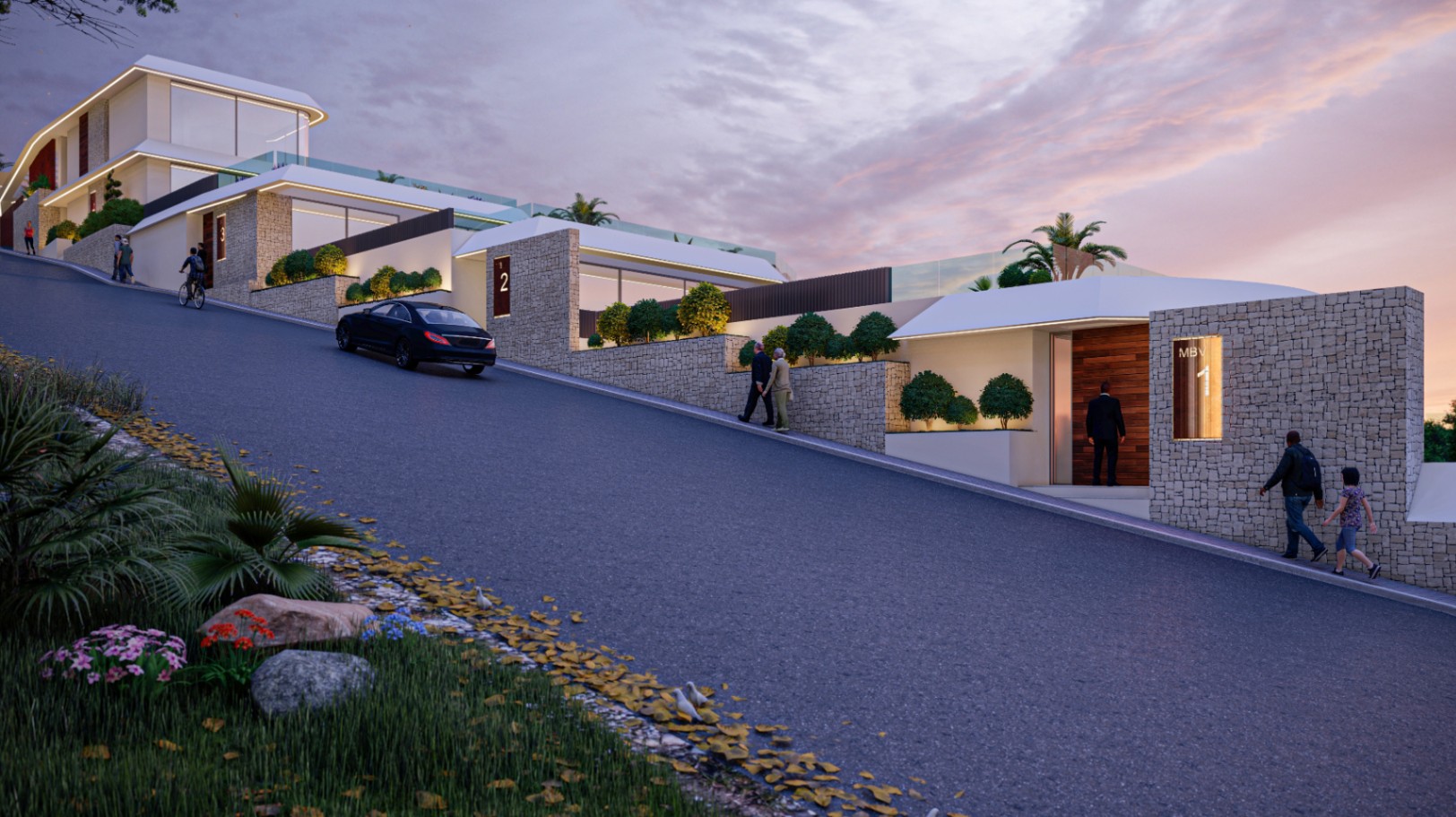 Villas adosadas exclusivas con piscinas privadas en Altea
