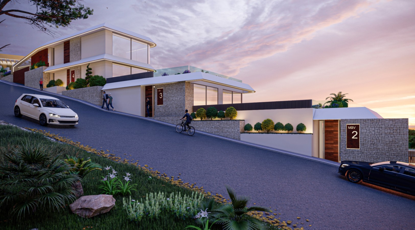 Villas adosadas exclusivas con piscinas privadas en Altea
