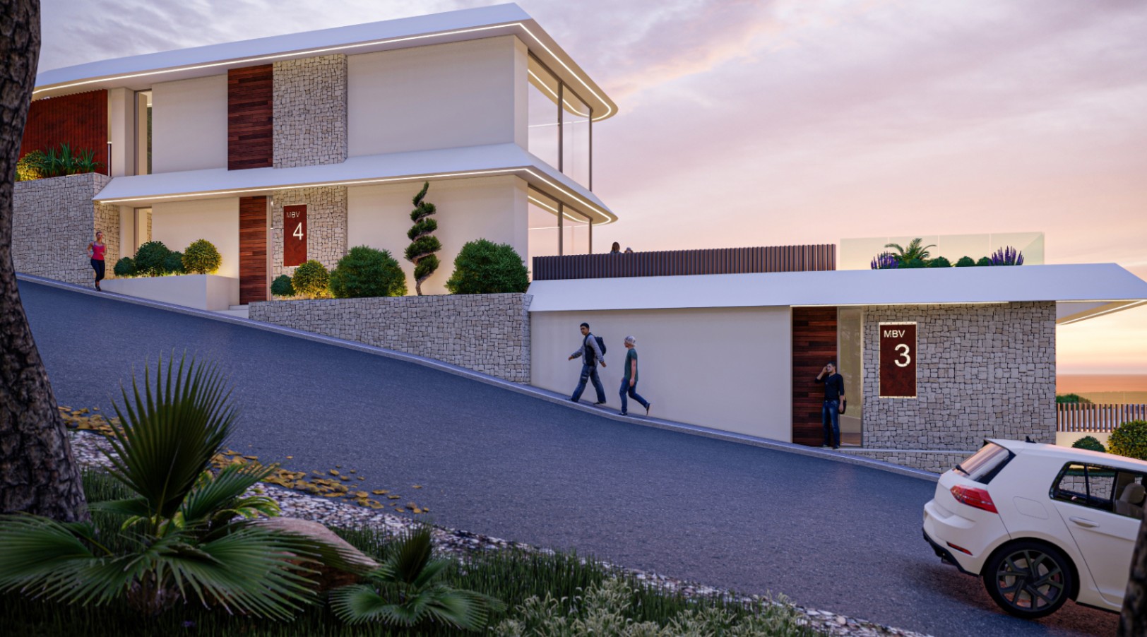 Villas adosadas exclusivas con piscinas privadas en Altea
