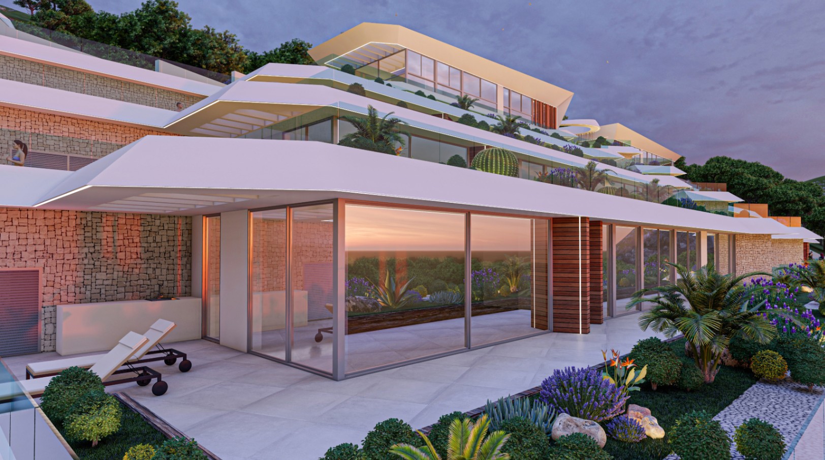 Villas adosadas exclusivas con piscinas privadas en Altea