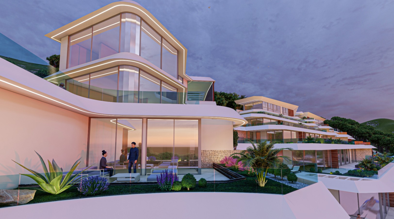 Villas adosadas exclusivas con piscinas privadas en Altea