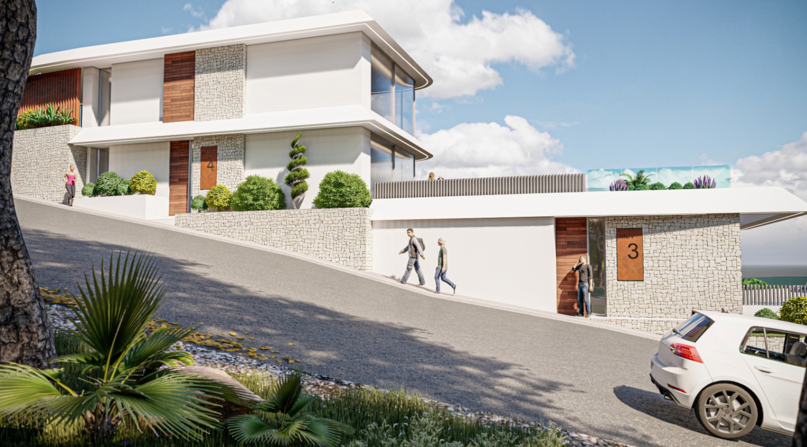 Villas adosadas exclusivas con piscinas privadas en Altea