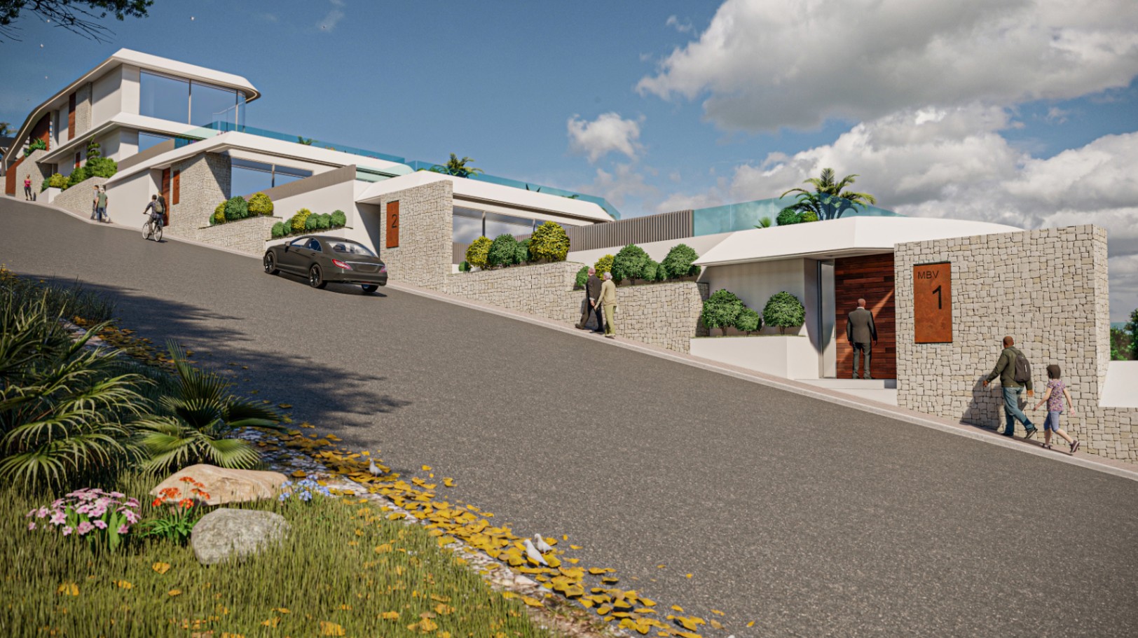 Villas adosadas exclusivas con piscinas privadas en Altea