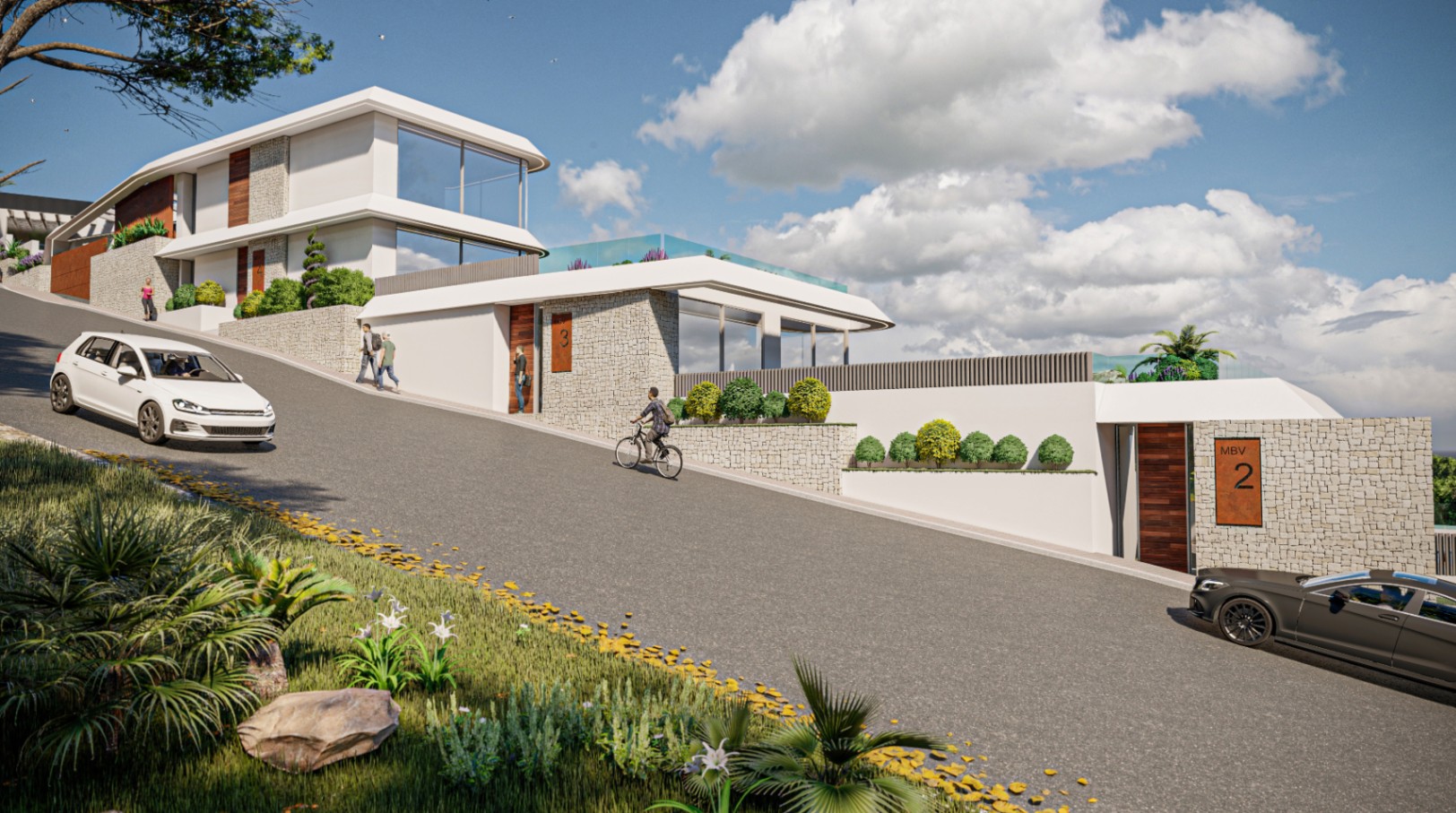 Villas adosadas exclusivas con piscinas privadas en Altea