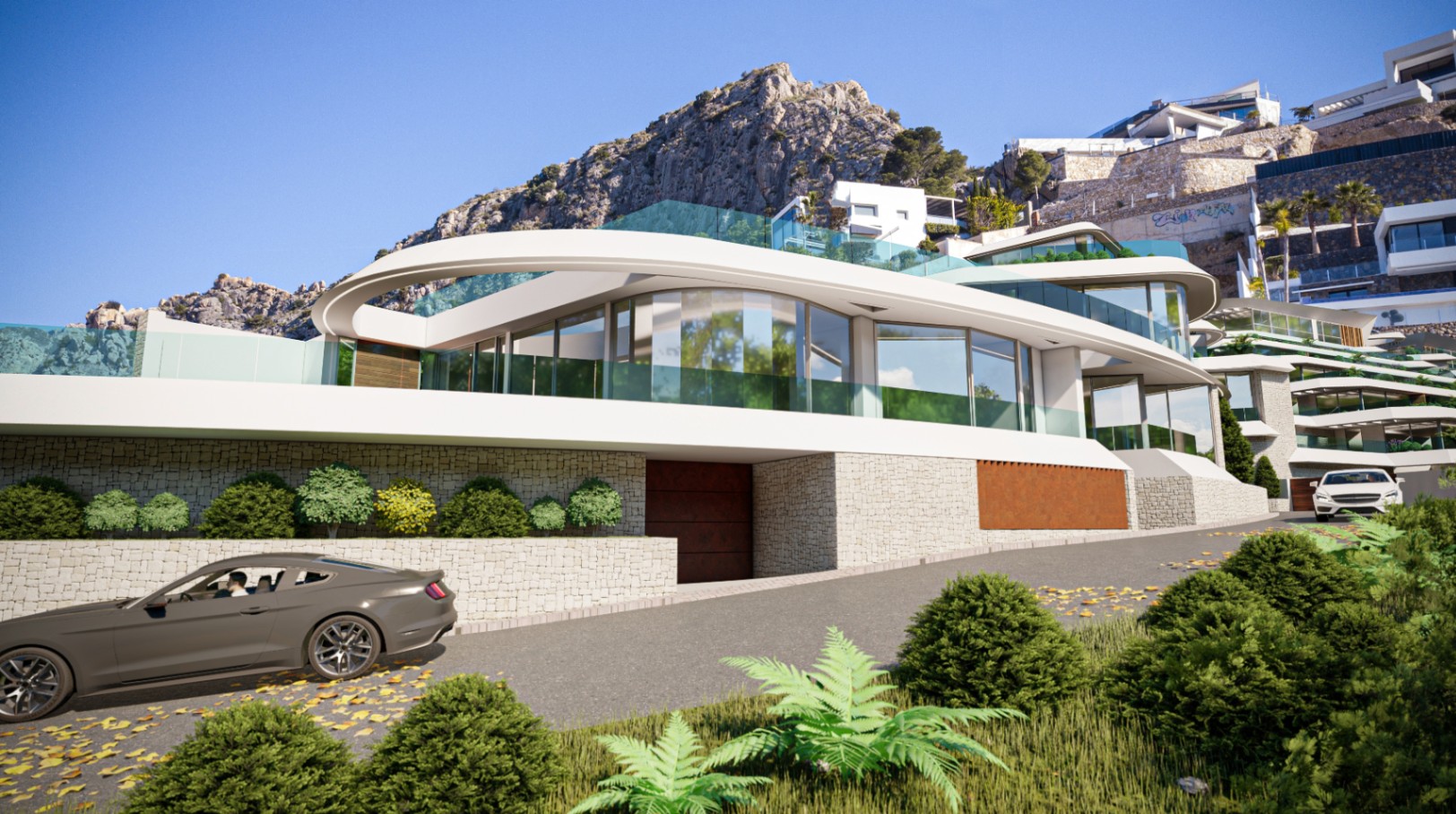 Villas adosadas exclusivas con piscinas privadas en Altea