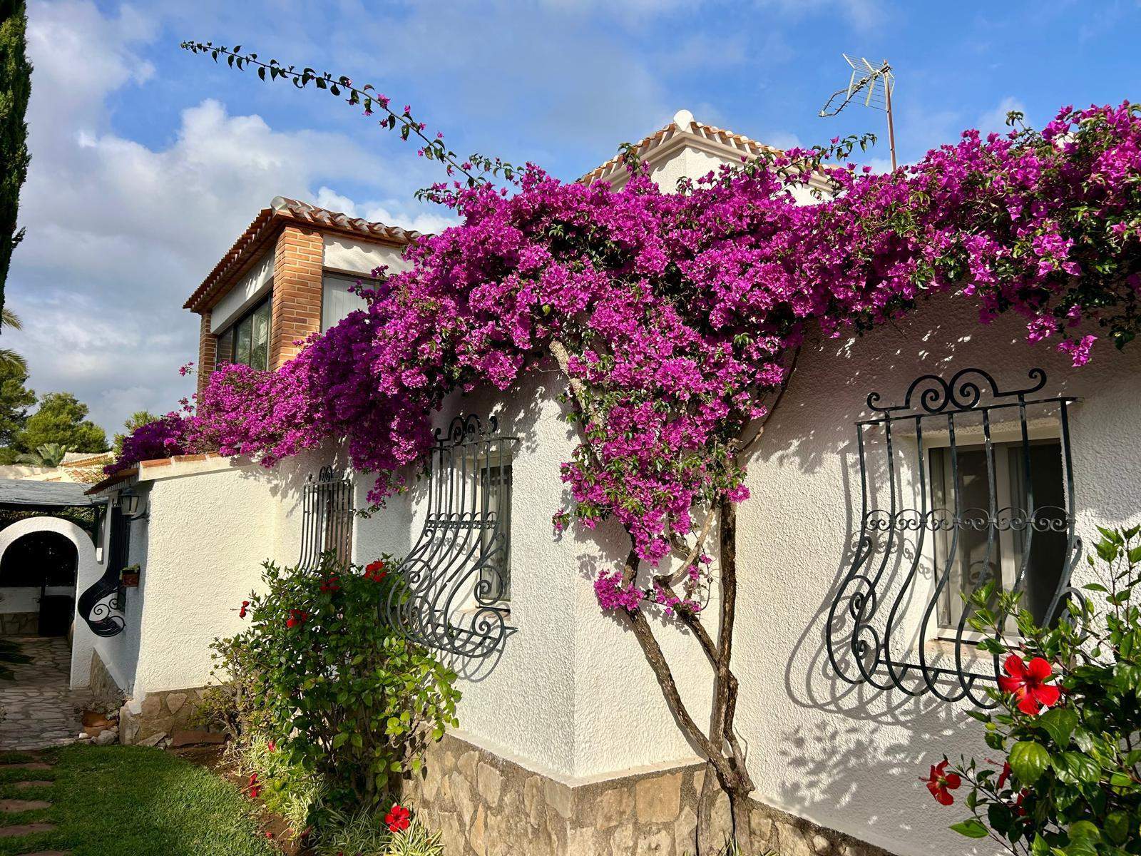 Traditionele mediterrane villa met uitzicht op de Montgó